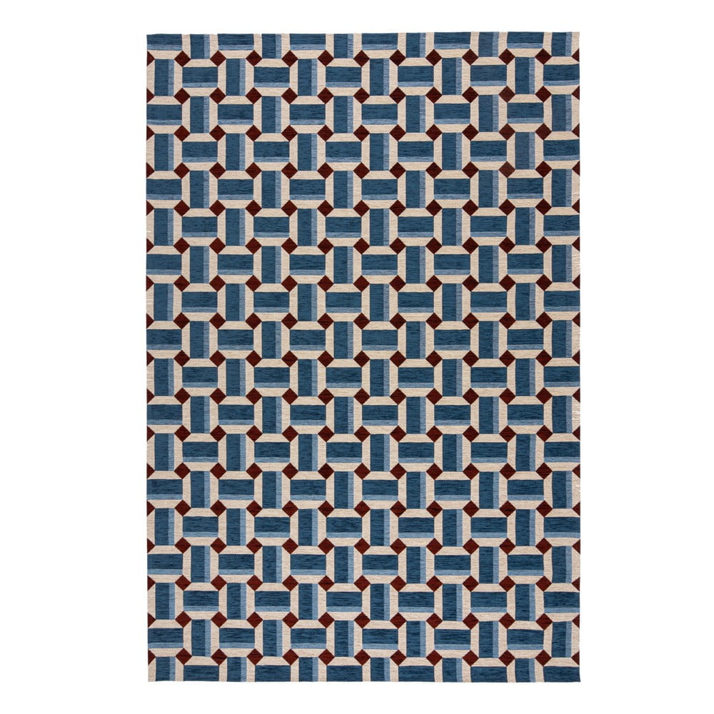 Covor albastru 120x170 cm Lennox Geometric – Flair Rugs