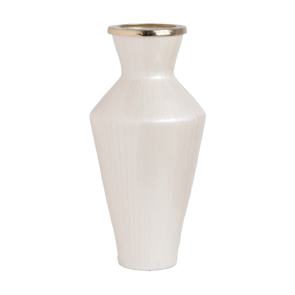 Vază albă din sticlă înaltă (înălțime 57 cm) Linea – Ixia