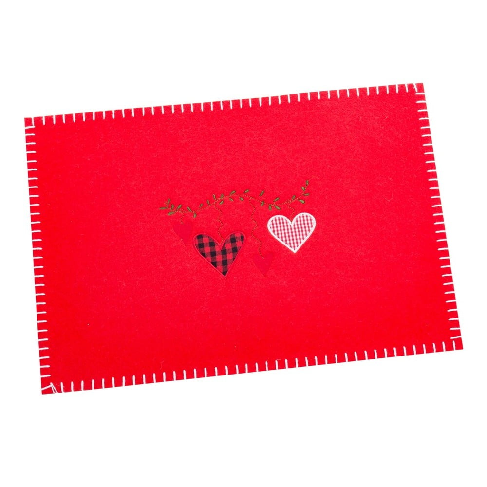 Suport pentru farfurii din material textil 30x40 cm Christmas Heart – Casa Selección