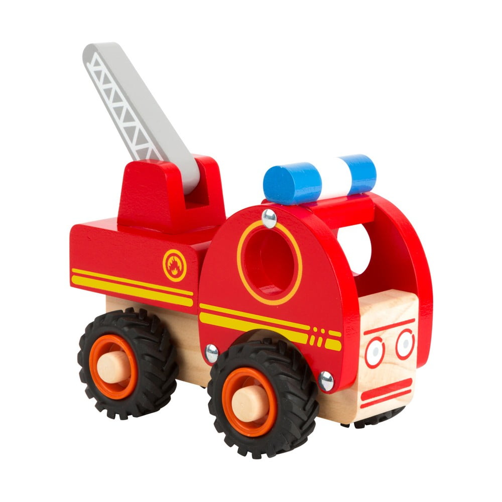 Mașinuță de pompieri din lemn pentru copii Legler Tractor bonami.ro