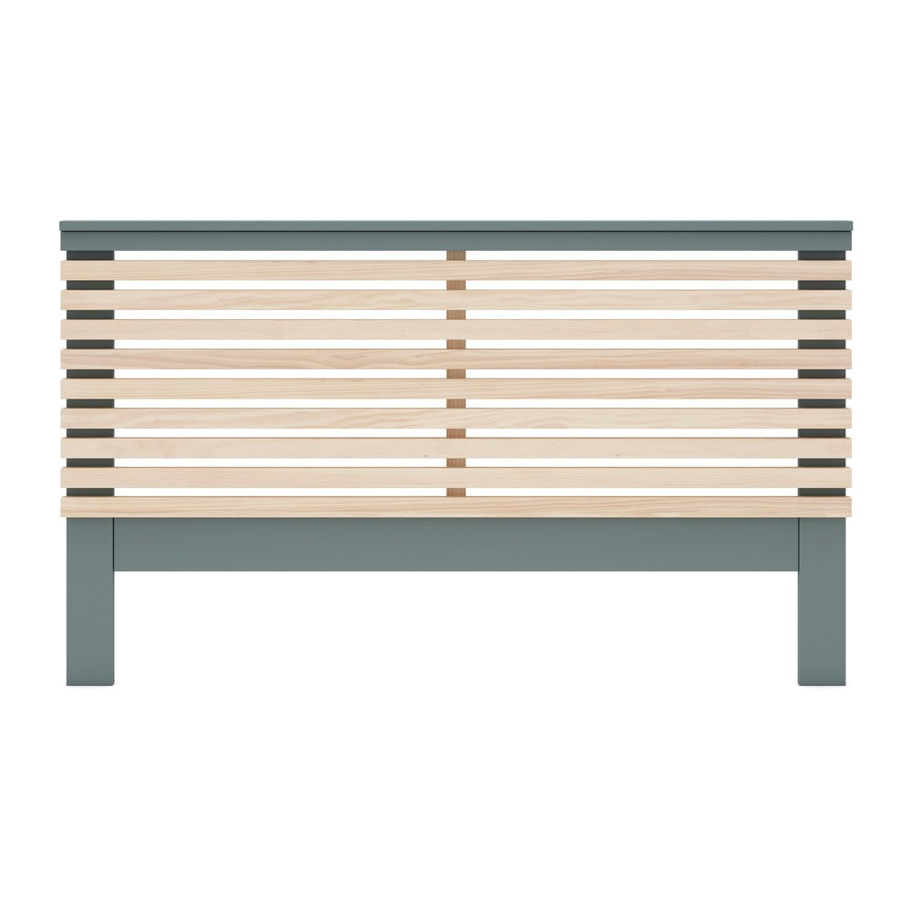  Tăblie de pat verde cenușiu/cu aspect de lemn de pin 163x100 cm Estefania – Marckeric 