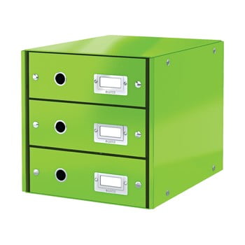 Cutie cu 3 compartimente leitz office, 36 x 29 x 28 cm, verde
