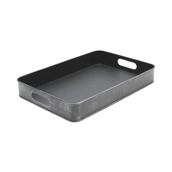 Tavă metalică pentru servit label51, 39 x 27 cm, gri