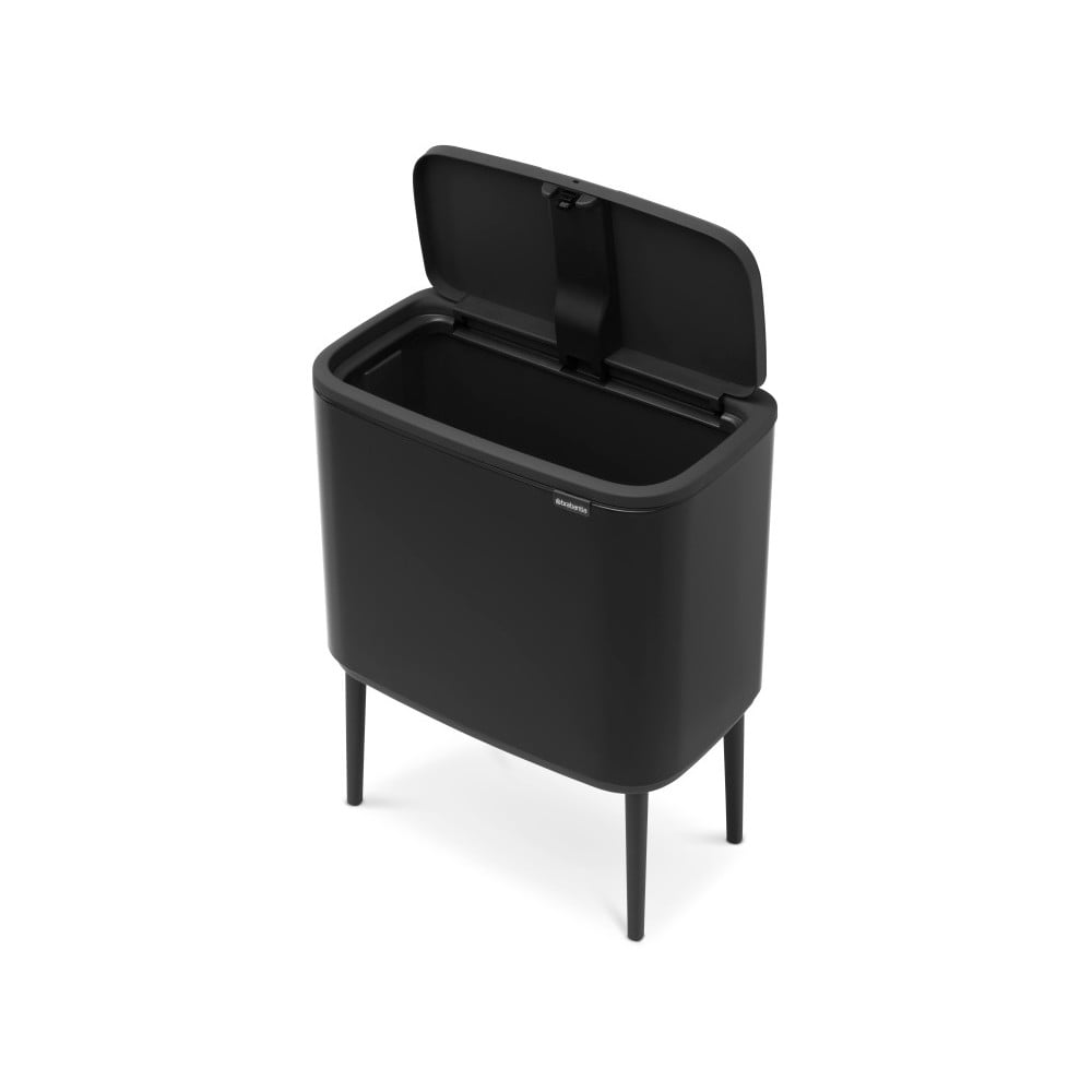 Coș de gunoi negru mat cu senzori de atingere din oțel 36 l Bo Touch Bin – Brabantia