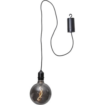 Decorațiune luminoasă pentru exterior cu LED Best Season Glassball, lungime 1 m, negru