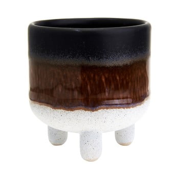 Ghiveci sass & belle bohemian home mojave, ø 7,5 cm, alb - negru