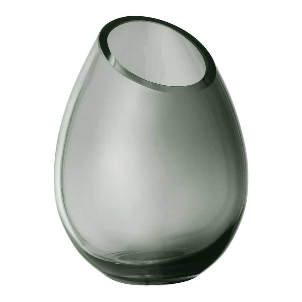 Vază din sticlă Blomus Raindrop, înălțime 16,5 cm, verde Blomus imagine 2022