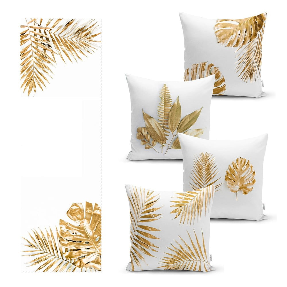 Set fețe de pernă și napron 5 buc. – Mila Home