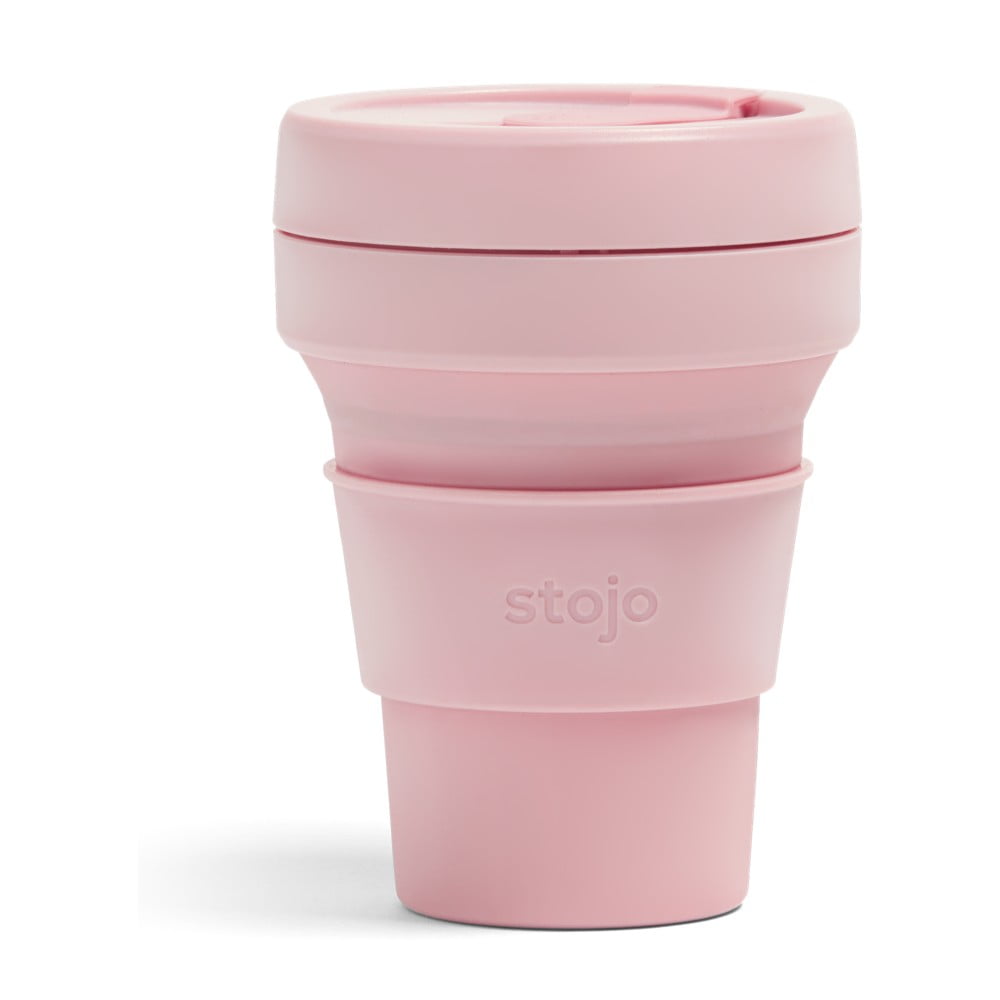 Cană termică pliabilă Stojo Pocket Cup Carnation, 355 ml, roz bonami.ro imagine 2022