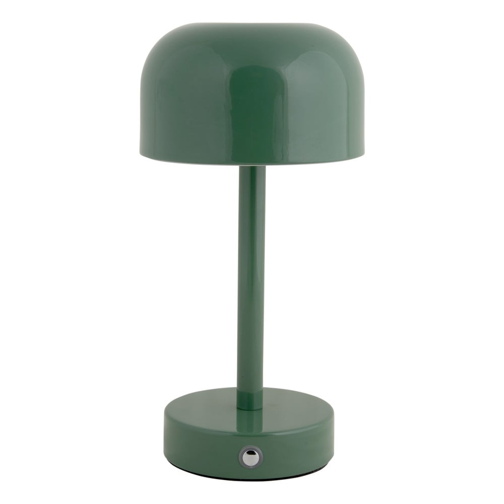 Veioză verde LED cu abajur din metal (înălțime 24,5 cm) James – Leitmotiv