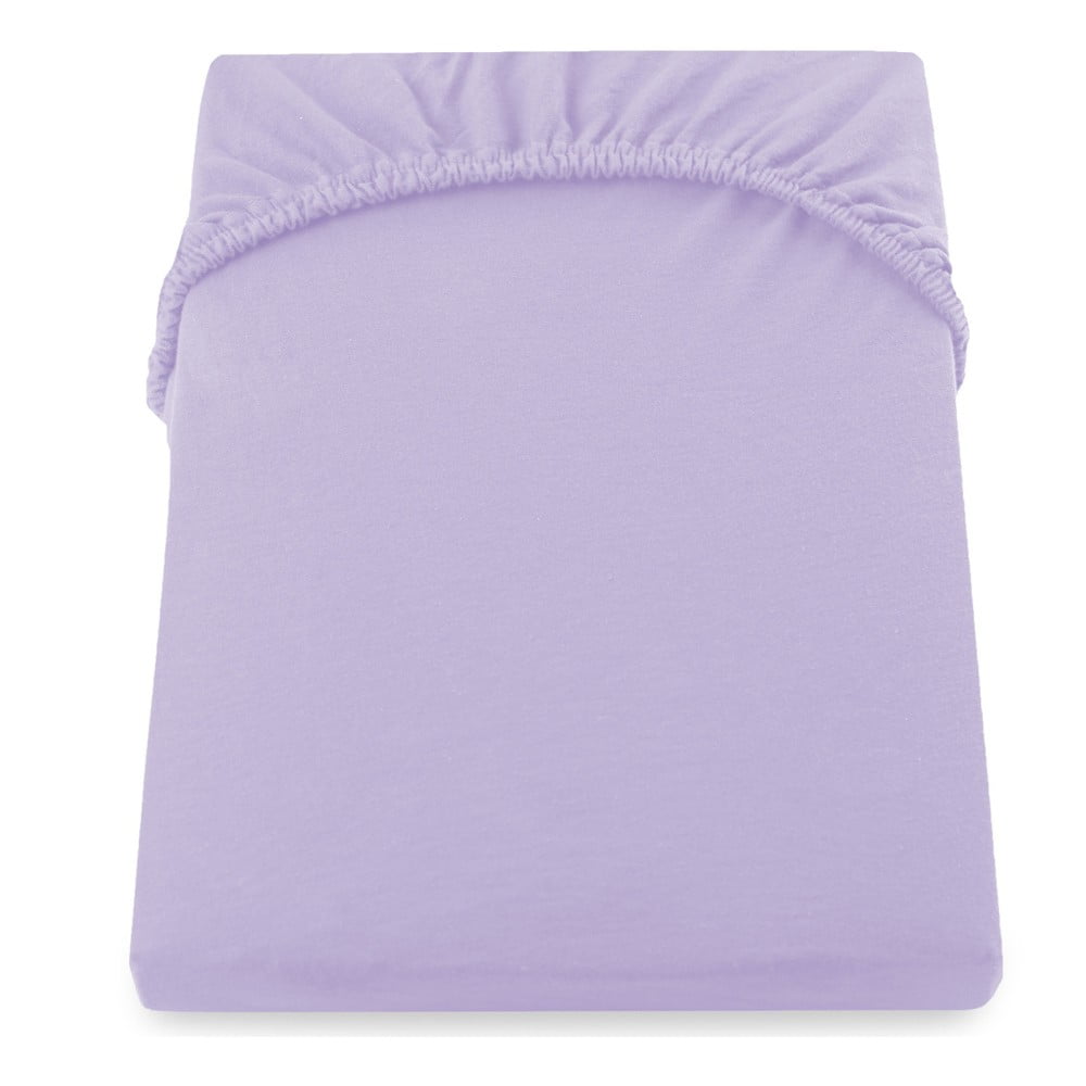 Cearșaf de pat DecoKing Amber Collection, 180-200 x 200 cm, violet bonami.ro imagine 2022