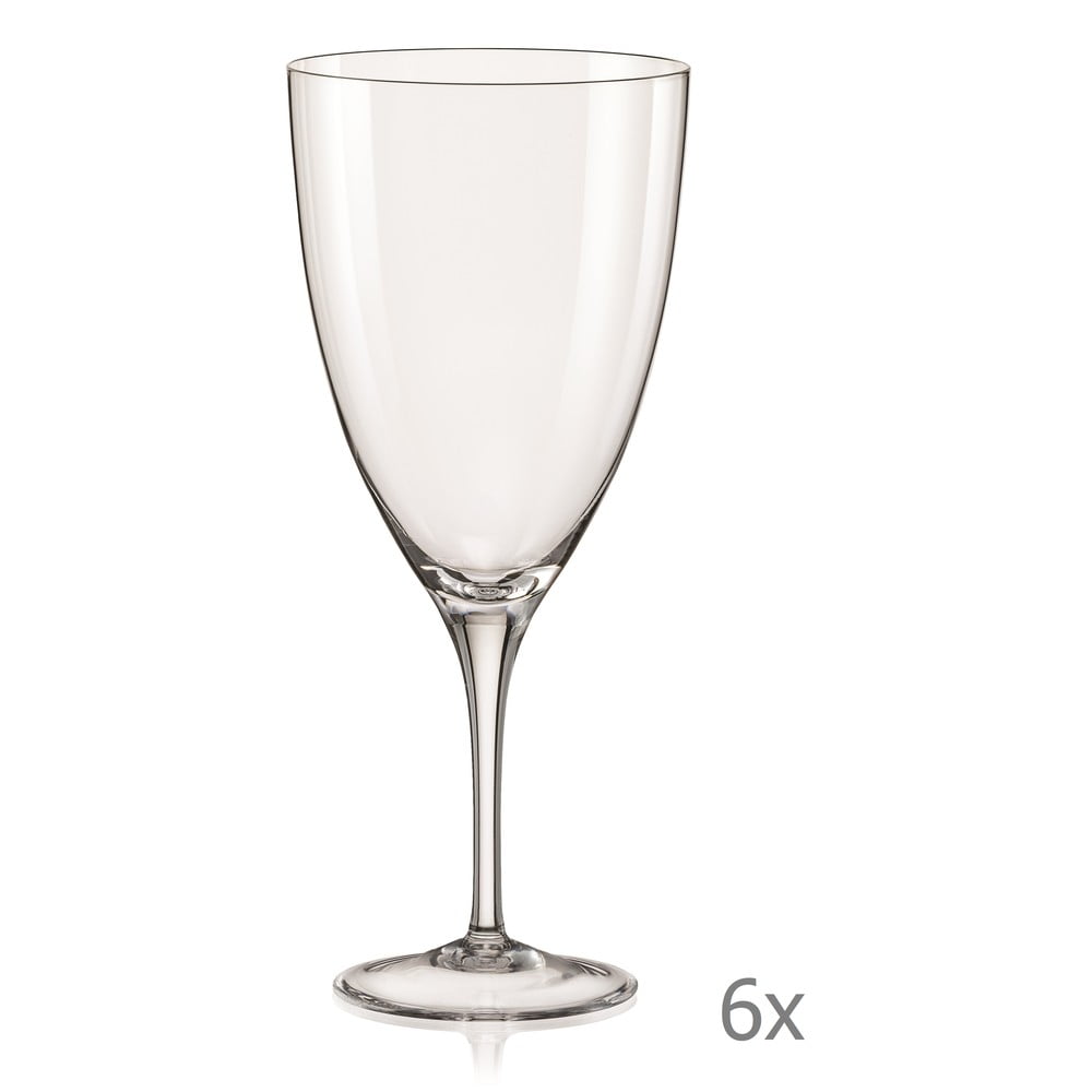 Set 6 pahare pentru vin Crystalex Kate, 500 ml