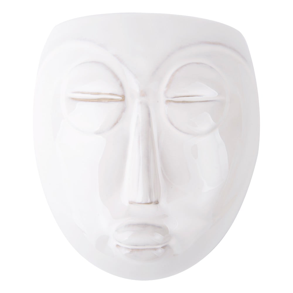Ghiveci de perete PT LIVING Mask, 16,5 x 17,5 cm, alb