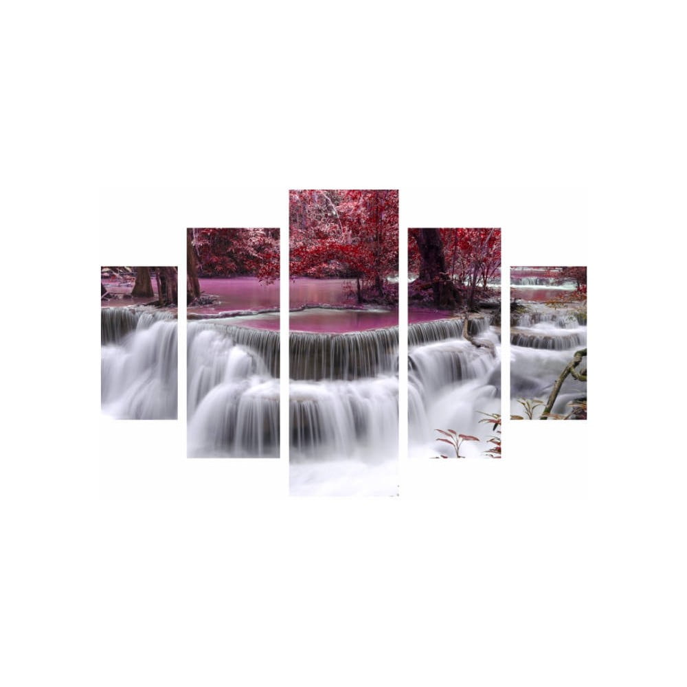 Poza Tablou din mai multe piese Waterfall, 92 x 56 cm