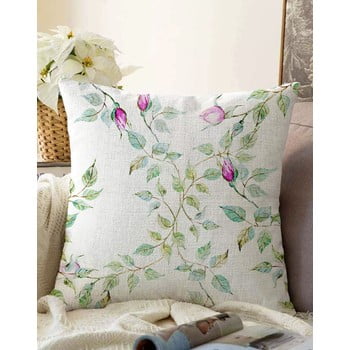 Față de pernă din amestec de bumbac minimalist cushion covers roses 55 x 55 cm