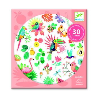 Set 30 autocolante djeco tropical paradise
