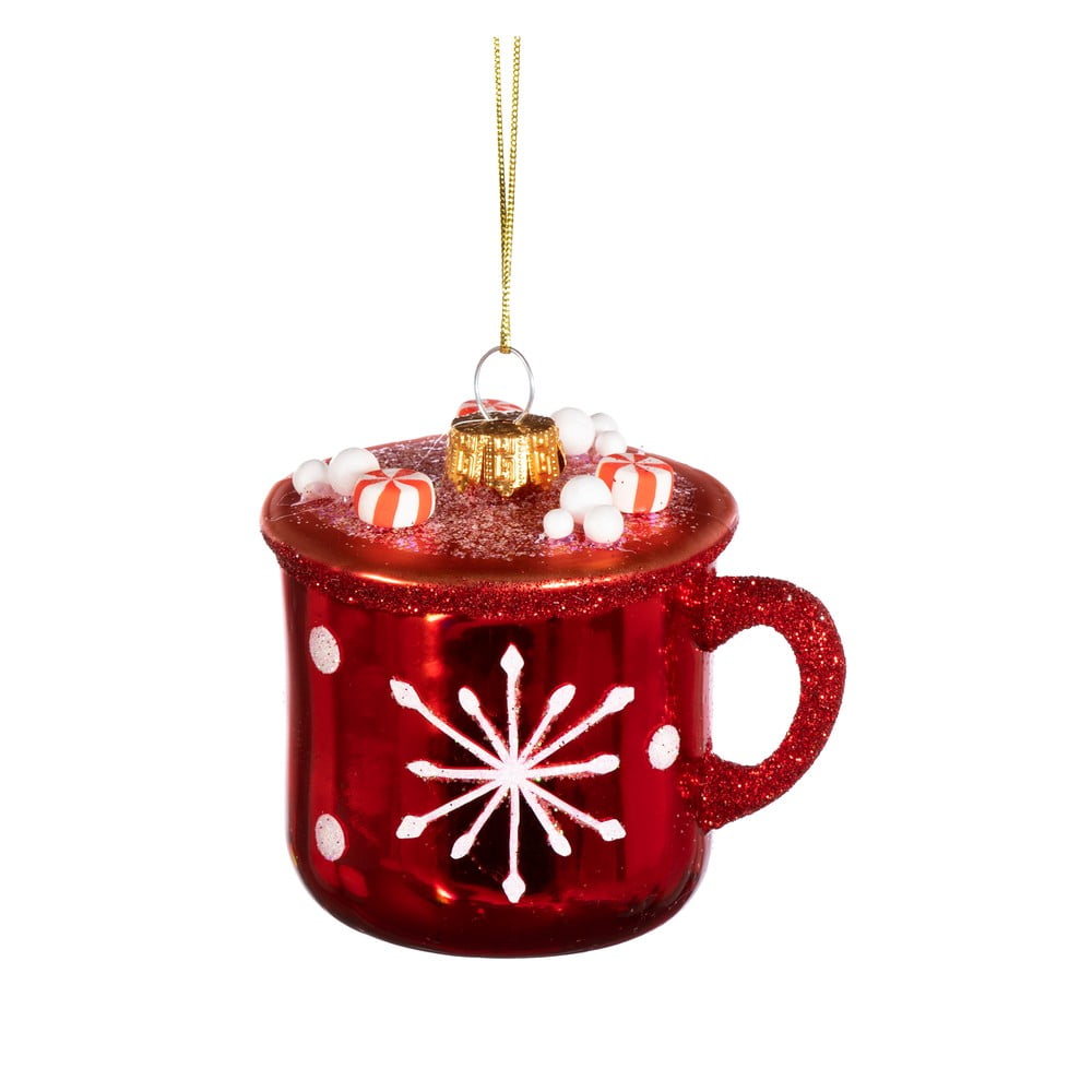 Ornament de Crăciun din sticlă Hot Chocolate – Sass & Belle