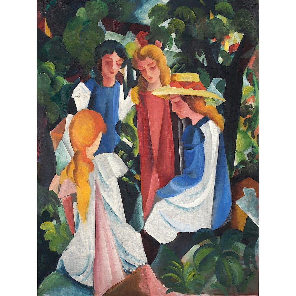 Reproducere tablou August Macke – Four Girls, 40 x 60 cm bonami.ro imagine 2022