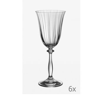 Set 6 pahare pentru vin crystalex angela optic, 350 ml