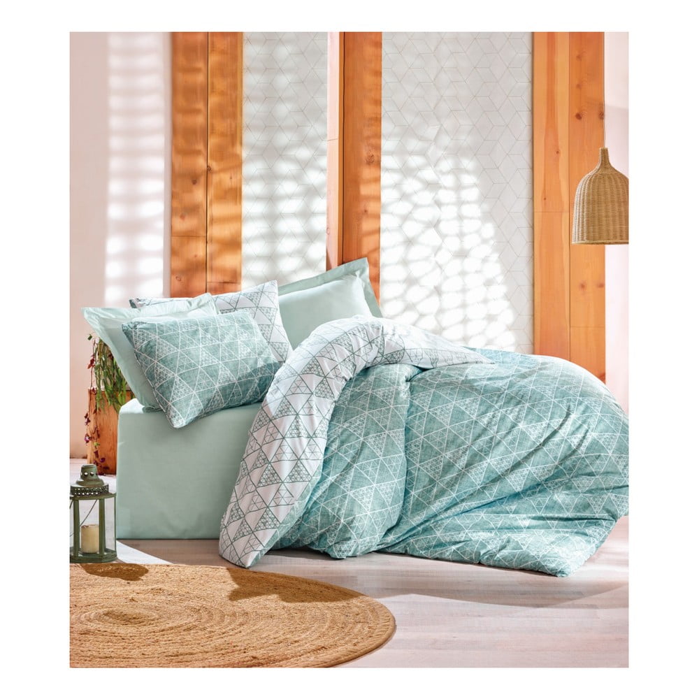 Lenjerie de pat pentru pat dublu cu cearșaf şi 2 feţe de pernă Deborah, 200 x 220 cm bonami.ro