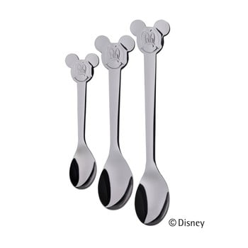 Set 3 linguri din oțel inoxidabil pentru copii Cromargan® Mickey Mouse poza bonami.ro