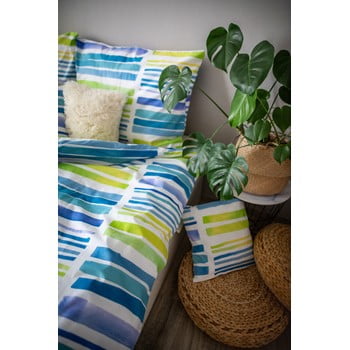 Lenjerie de pat din bumbac cotton house akvarel, 140 x 200 cm