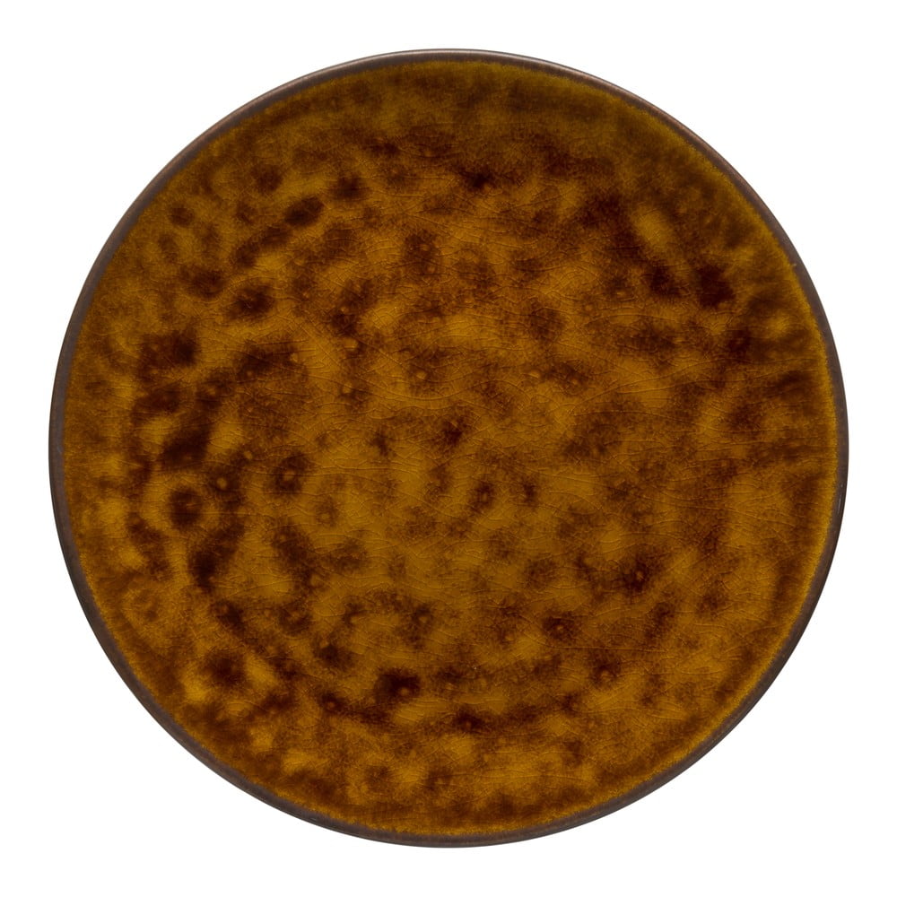 Poza Farfurie/platou din gresie ceramica Costa Nova Roda, aŒ€ 28 cm, maro
