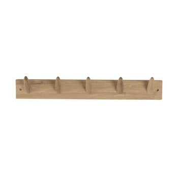 Cuier de perete din lemn de stejar canett uno, lățime 60 cm