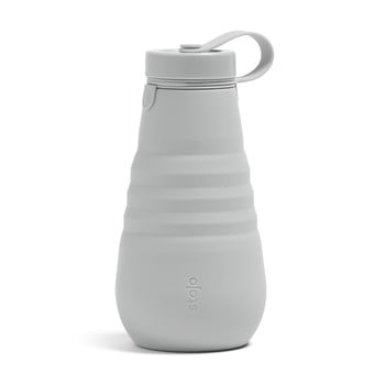 Sticlă pliabilă stojo bottle cashmere, 590 ml, gri
