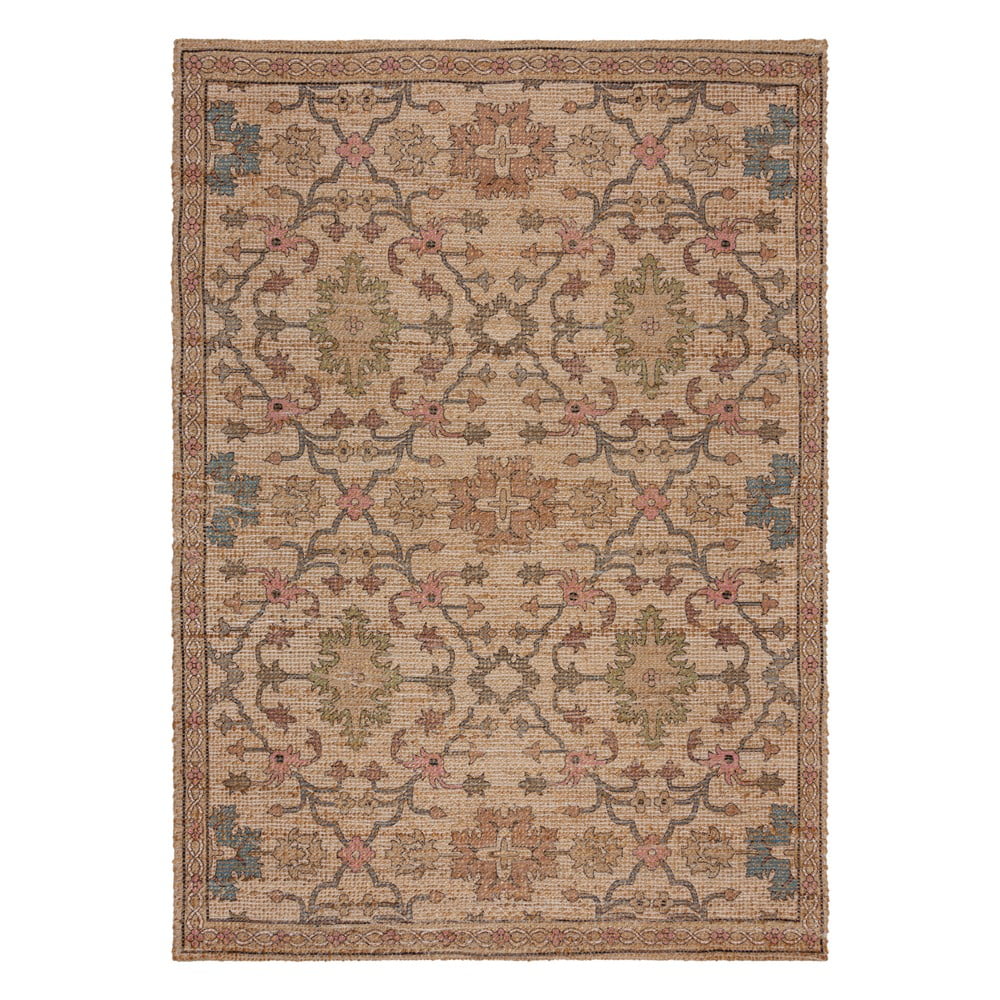 Covor în culoare naturală țesut manual din amestec de iută 200x290 cm Celine Jute Global – Flair Rugs