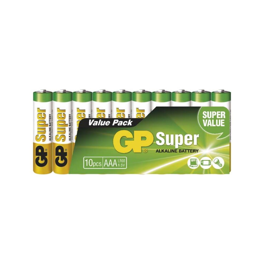 Set 10 baterii alcaline EMOS GP Super AAA bonami.ro