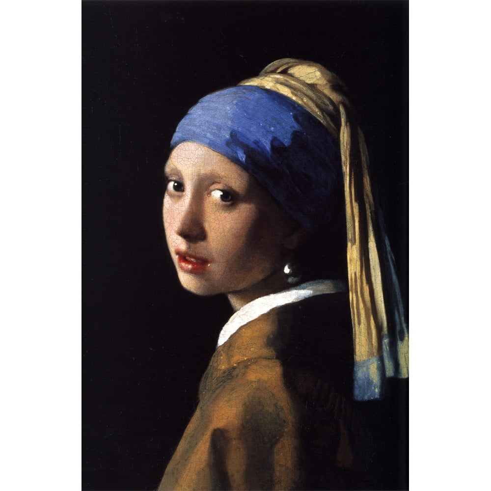 Poza Reproducere tablou Johannes Vermeer - Girl with a Pearl Earring, 70 x 50 cm