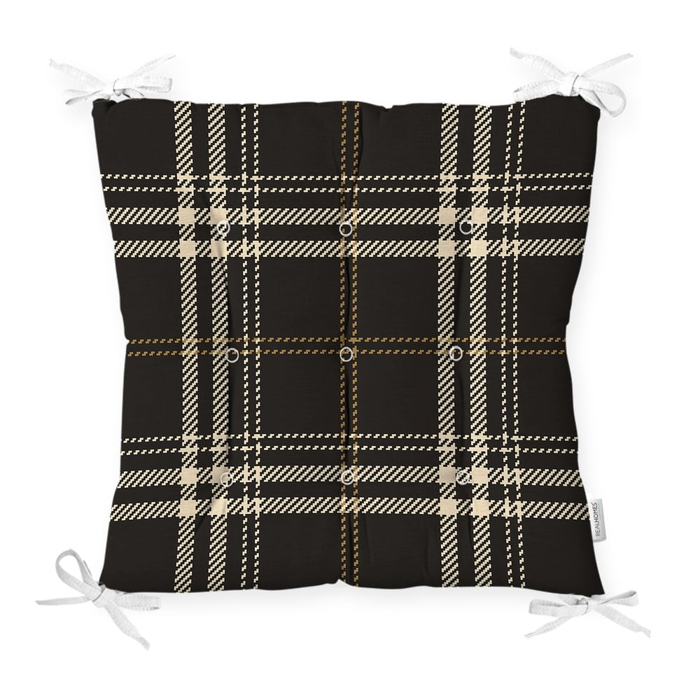Perna pentru scaun Minimalist Cushion Covers Flannel Black, 40 x 40 cm
