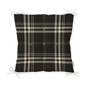 Pernă pentru scaun minimalist cushion covers flannel black, 40 x 40 cm