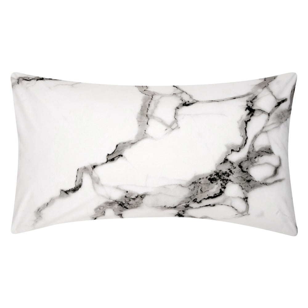 Față de pernă decorativă din bumbac percale westwing collection, 45 x 85 cm, alb