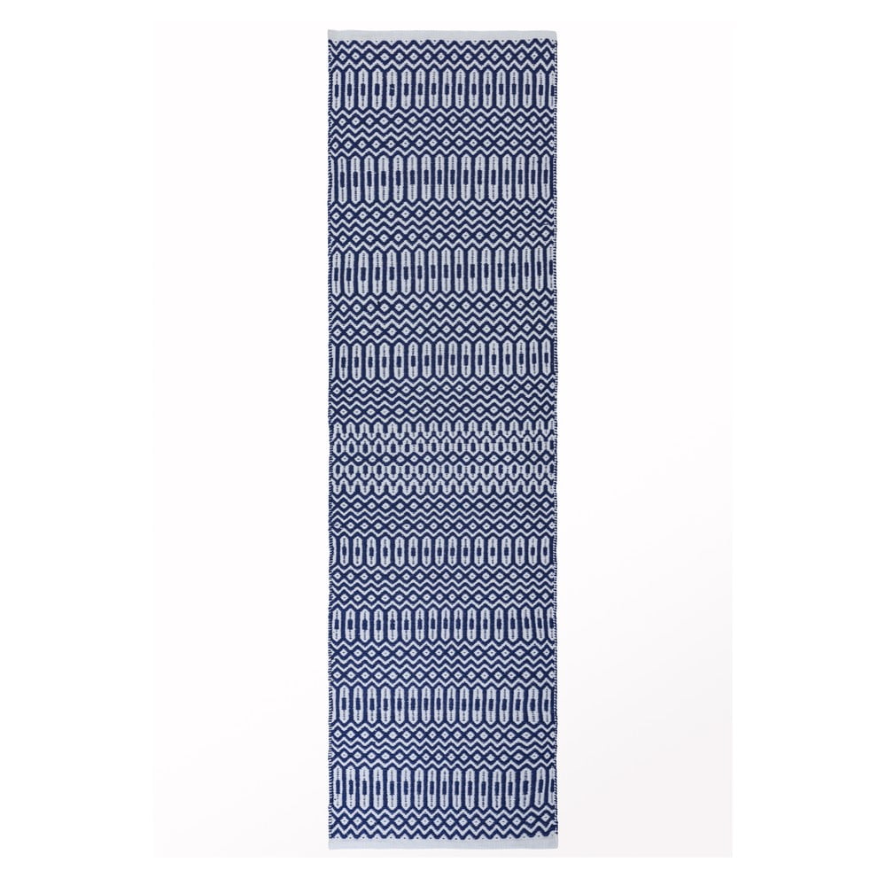 Traversă Asiatic Carpets Halsey, 66 x 240 cm, albastru-alb Asiatic Carpets imagine 2022