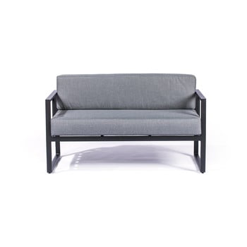 Canapea cu 2 locuri, adecvată pentru exterior Le Bonom Bellisima, gri grafit - negru imagine