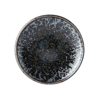 Farfurie din ceramică mij pearl, ø 17 cm, negru - gri