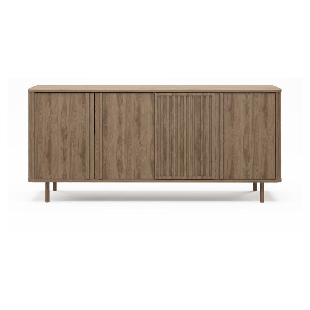 Comodă în culoare naturală cu aspect de lemn de stejar 180x80x40 cm Salma – Marckeric