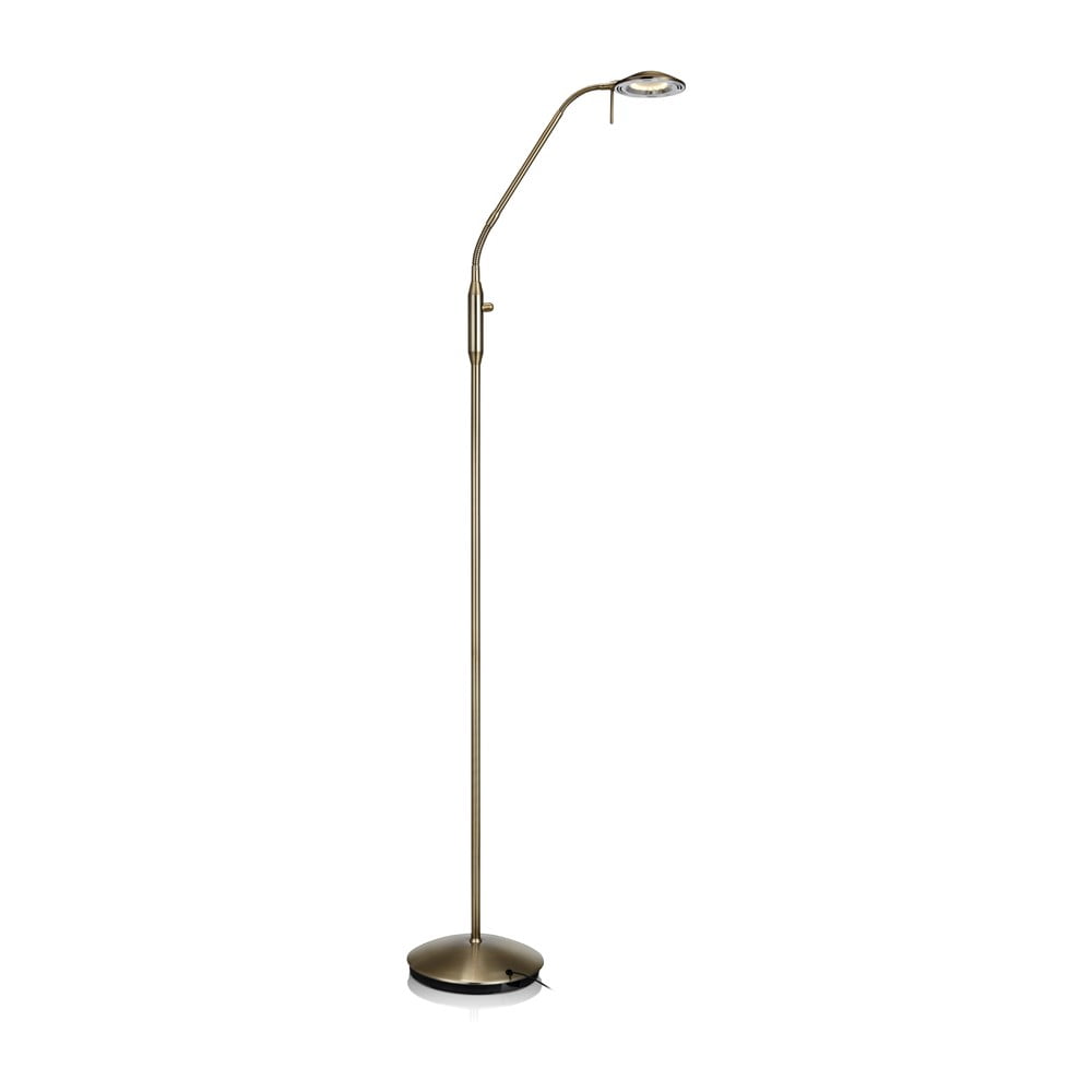 Lampadar în culoarea bronz LED cu abajur din metal (înălțime 152 cm) Hudson – Markslöjd