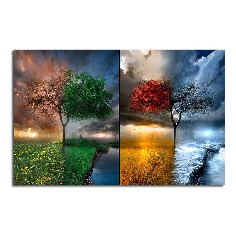 Poza Tablou pe panza Seasons, 70 x 45 cm