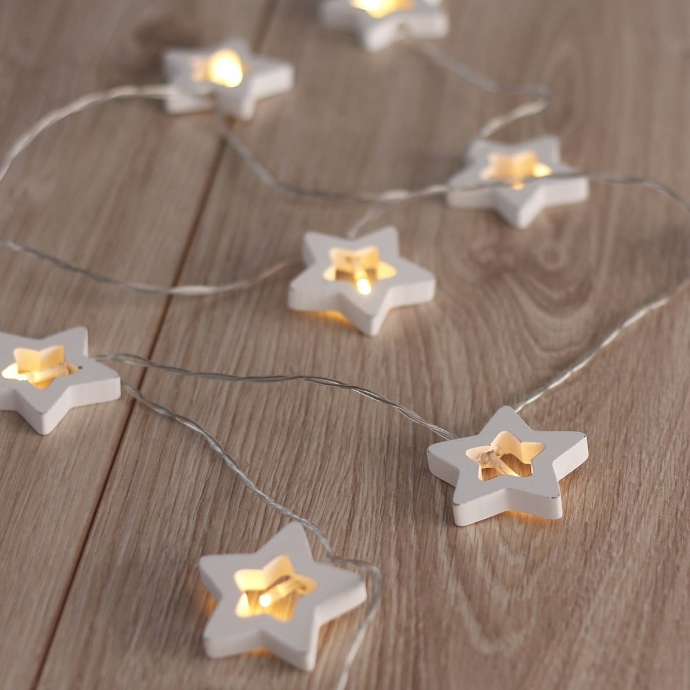 Match New arrival Mittens Ghirlanda luminoasă cu LED în formă de steluțe DecoKing Star, lungime 1,65  m, 10 beculețe | Bonami