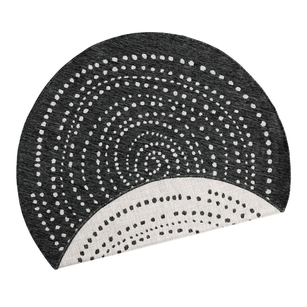 Covor adecvat pentru exterior NORTHRUGS Bali, Ø 200 cm, negru 200 pret redus