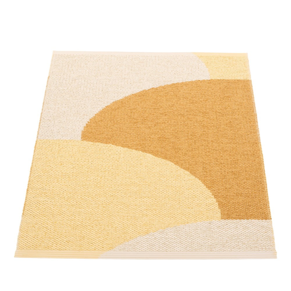 Covor pentru exterior și interior galben ocru 70x90 cm Hill Ochre Pale Yellow – Pappelina