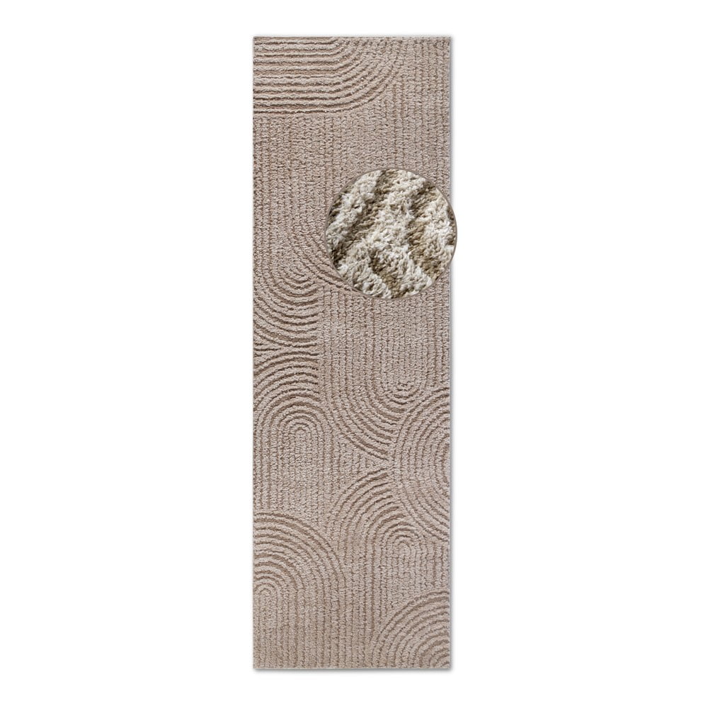 Covor tip traversă bej 80x240 cm Chappe Beige – Elle Decoration