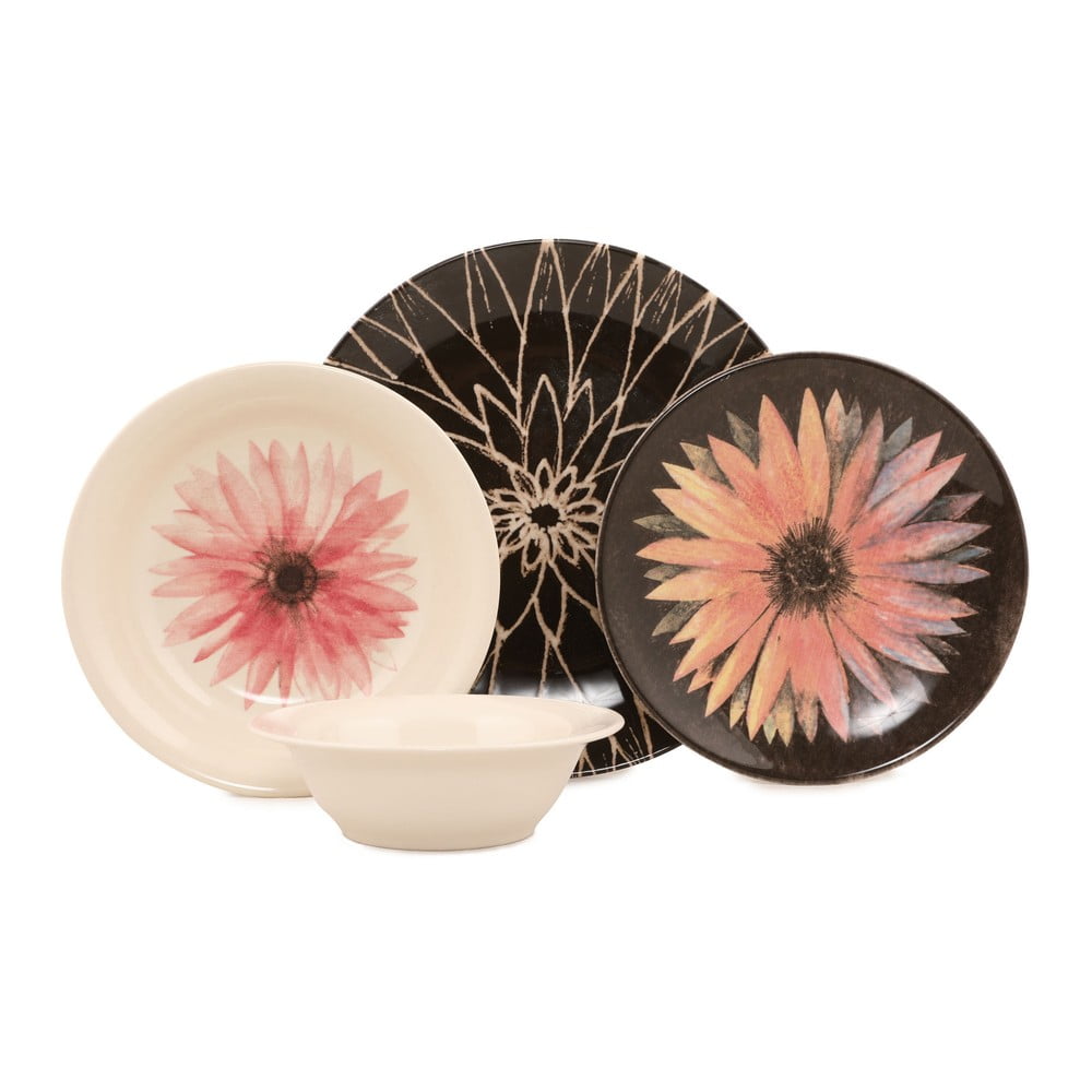 Set veselă 24 piese din gresie ceramică Kütahya Porselen Bloom bonami.ro pret redus
