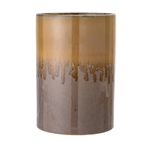 Vază din gresie Bloomingville Zabri, înălțime 21 cm, maro