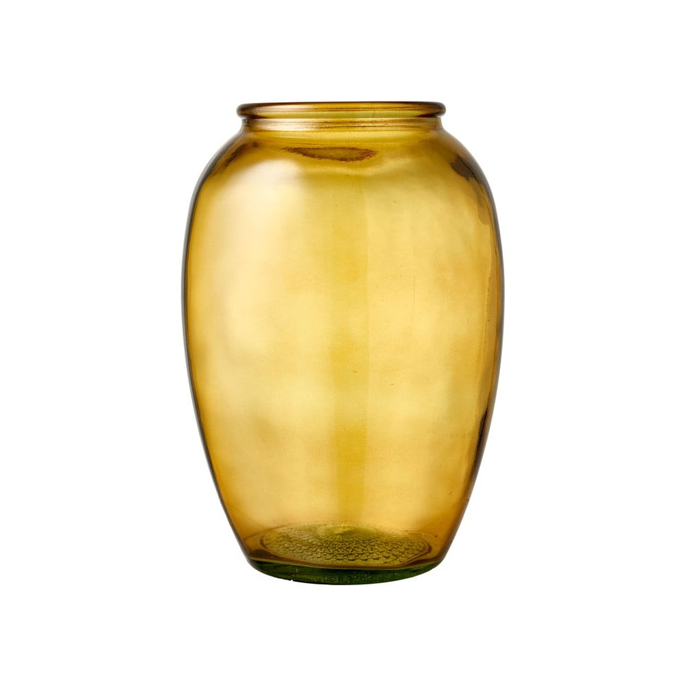 Vază de sticlă Bitz Kusintha, ø 17,5 cm, galben Bitz