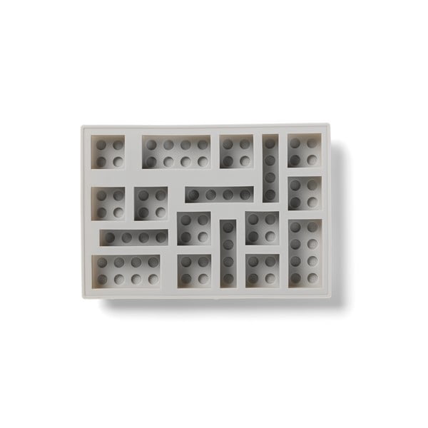 Formă din silicon pentru gheață in formă de cărămidă LEGO®, gri