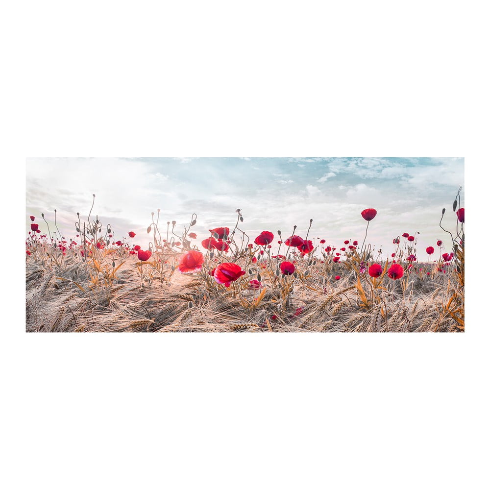 Poza Tablou pe panza Styler Poppies, 60 x 150 cm